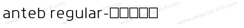 anteb regular字体转换